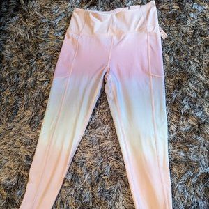 SOLD Victoria's Secret Incredible Essential Leggings Ombre Rainbow Size 10 NWT
